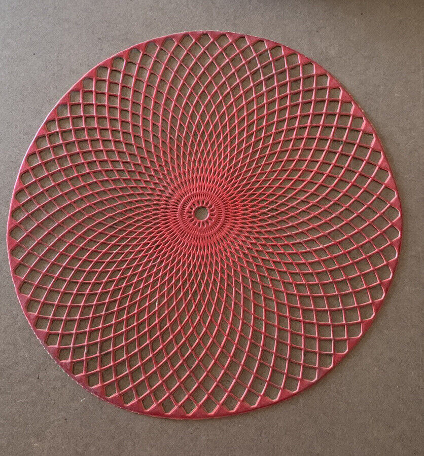 4x 15In 38cm PVC Round TABLE MAT Dining Insulation Pad Kitchen Placemat Washable