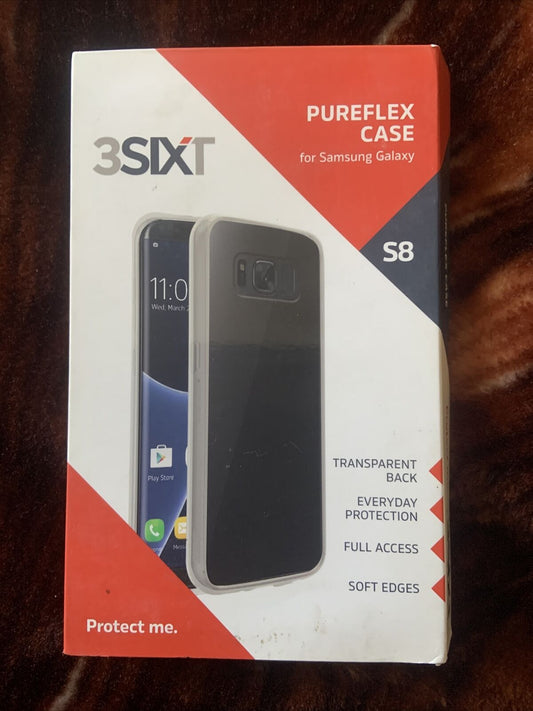 3SIXT Pureflex Case for Samsung Galaxy 8 Black in original box Ex Shop Stock NEW