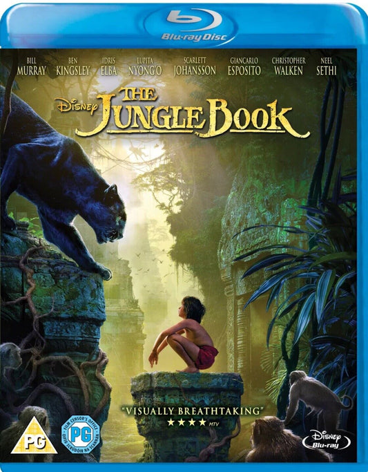 Blu Ray The Jungle Book 2016 FILM Neel Sethi Bill Murray Ben Kingsley Sealed NEW