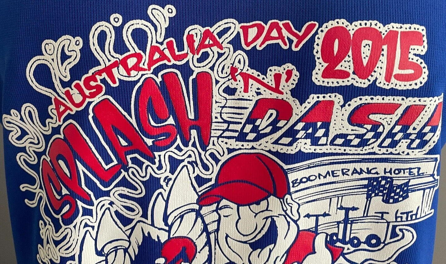 Boomerang Hotel DriWear Australia Day Singlet 2015 Splash N Dash Chest 116cm