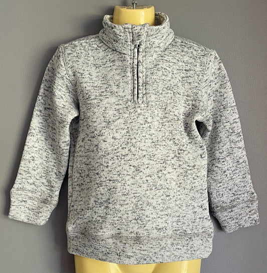 COTTON ON KIDS  1/4 Zip Sweater Long Sleeve Top Grey Marl High Neck Boys Size 3