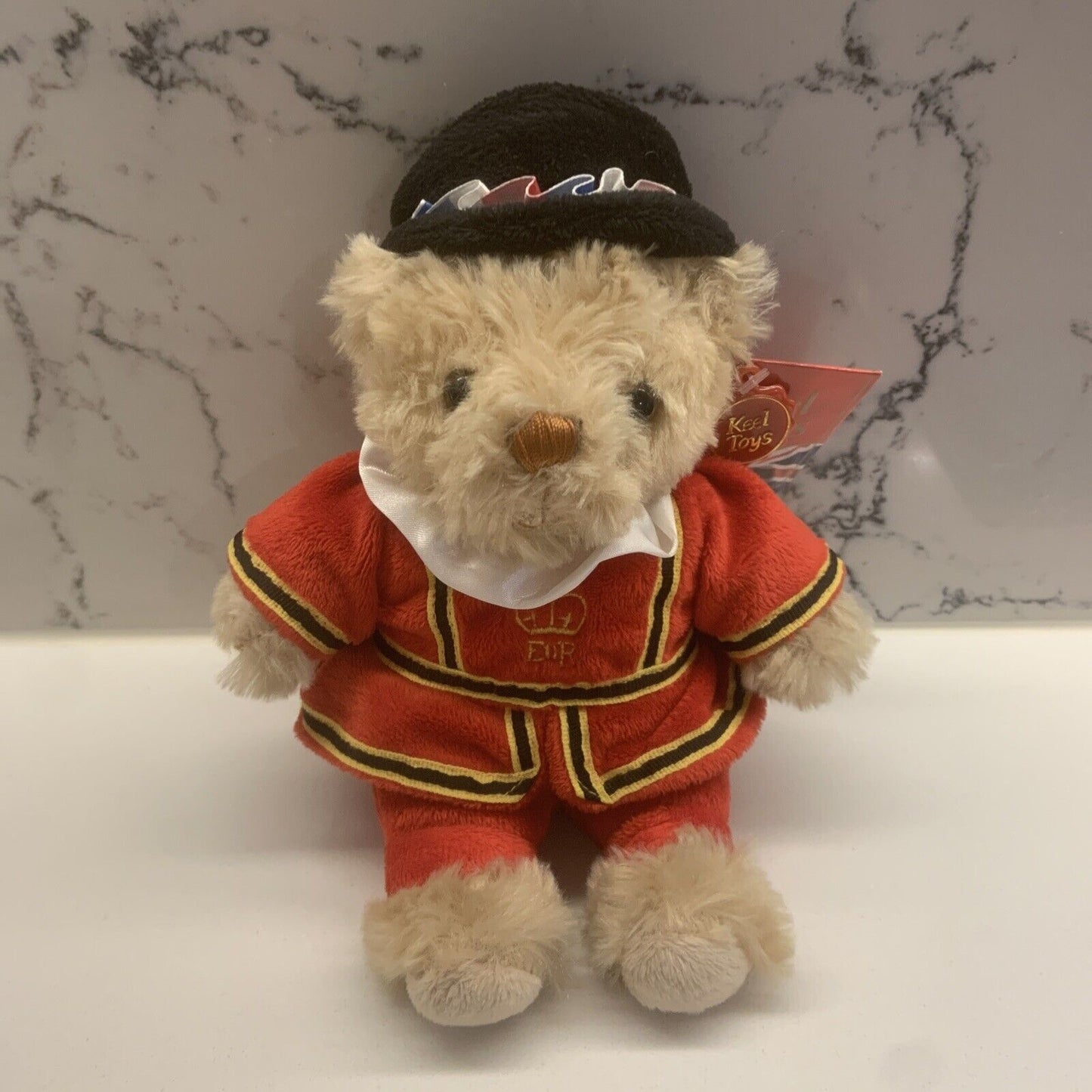 BEEFEATER TEDDY BEAR KEEL Toys British Yeoman GB Royal Guard 9" ER Britain Plush