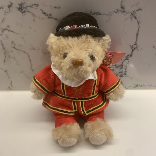 BEEFEATER TEDDY BEAR KEEL Toys British Yeoman GB Royal Guard 9" ER Britain Plush