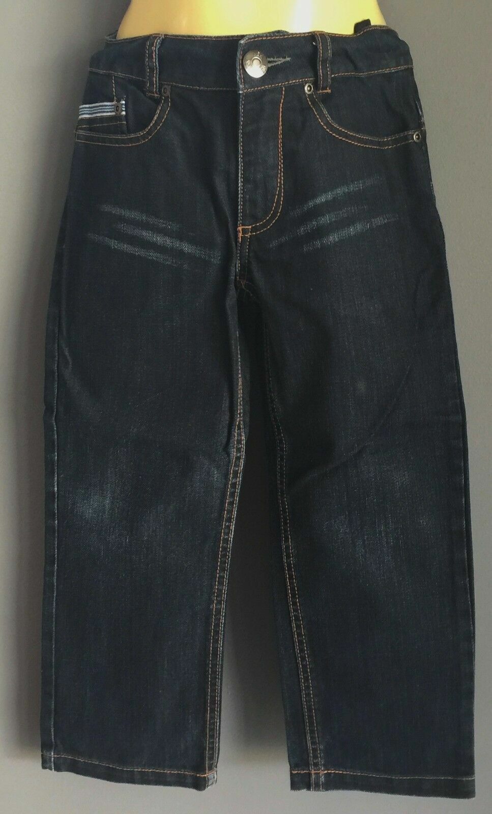 Boys MILKSHAKE Blue Denim Jeans Straight Leg Adjustable Waist Size 4 NEW