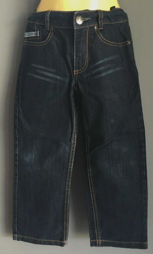 Boys MILKSHAKE Blue Denim Jeans Straight Leg Adjustable Waist Size 4 NEW