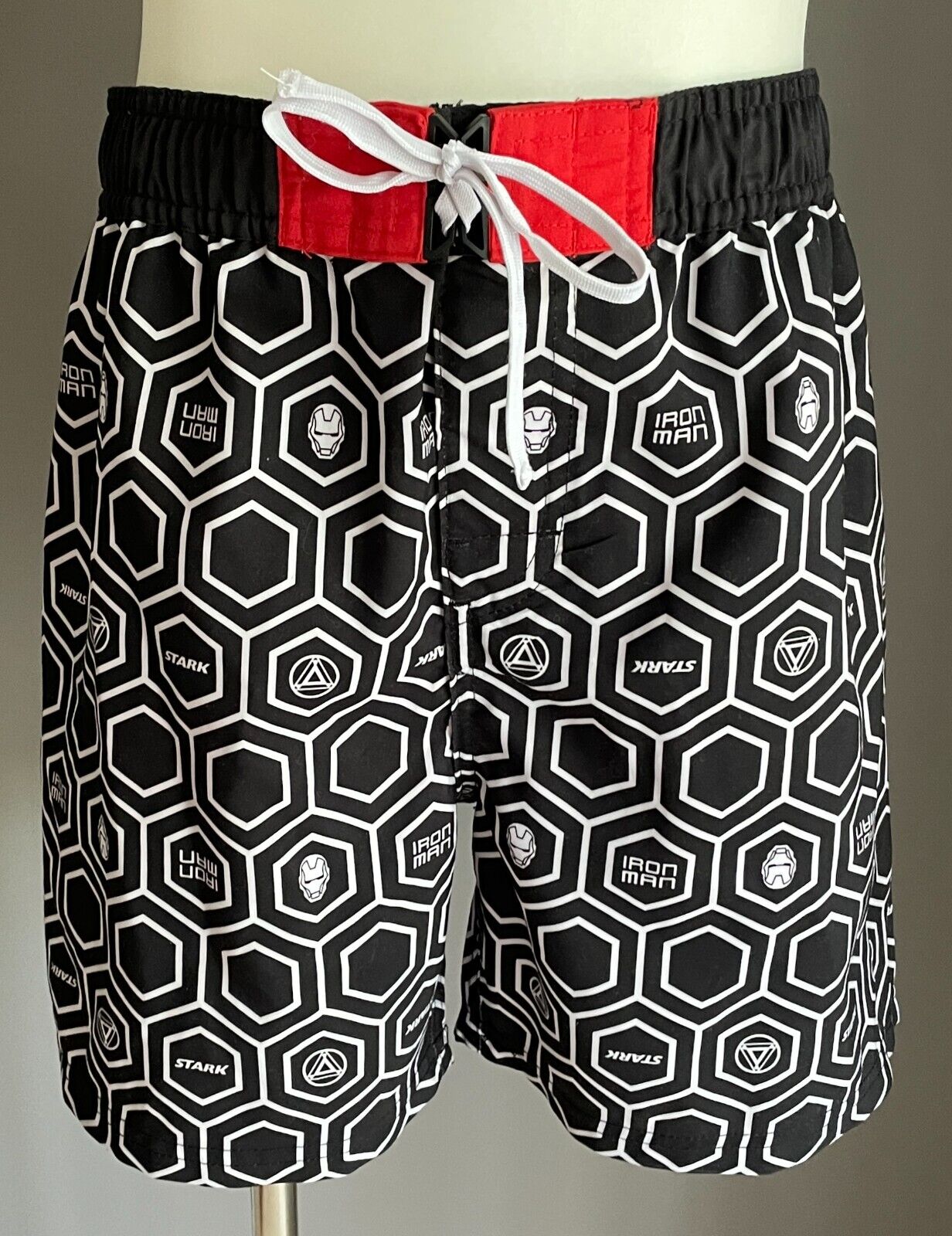 Boys TARGET Board Shorts Marvel Avengers Stark & Iron Man Elastic Waist Size 12
