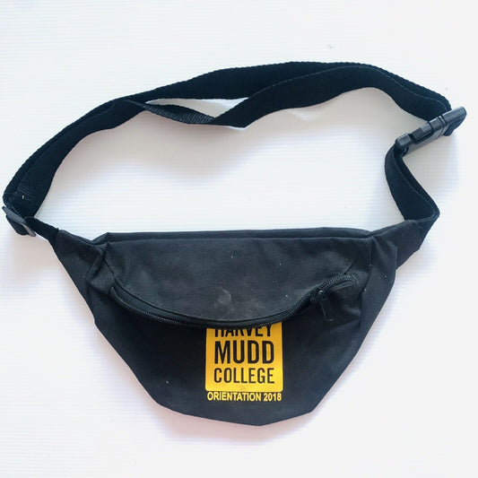 Bum Bag HARVEY MUDD College Orientation 2018 Claremont California Black Zip NEW