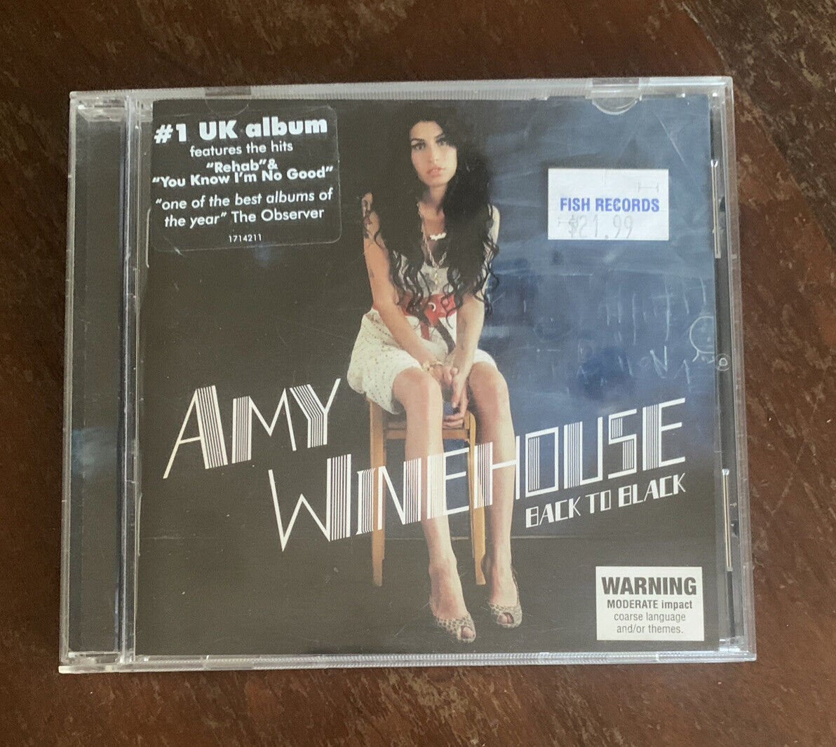 CD Amy Winehouse Back to Black Music Album Hype Sticker 2006 Australian Release