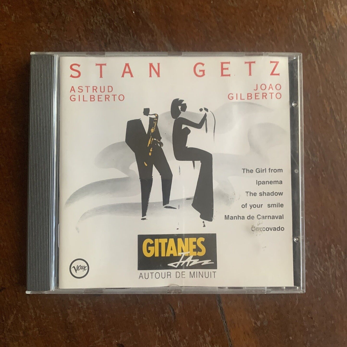 CD STAN GETZ Autour de Minuit 1992 Music Album Gitanes Jazz Astrud Joao Gilberto