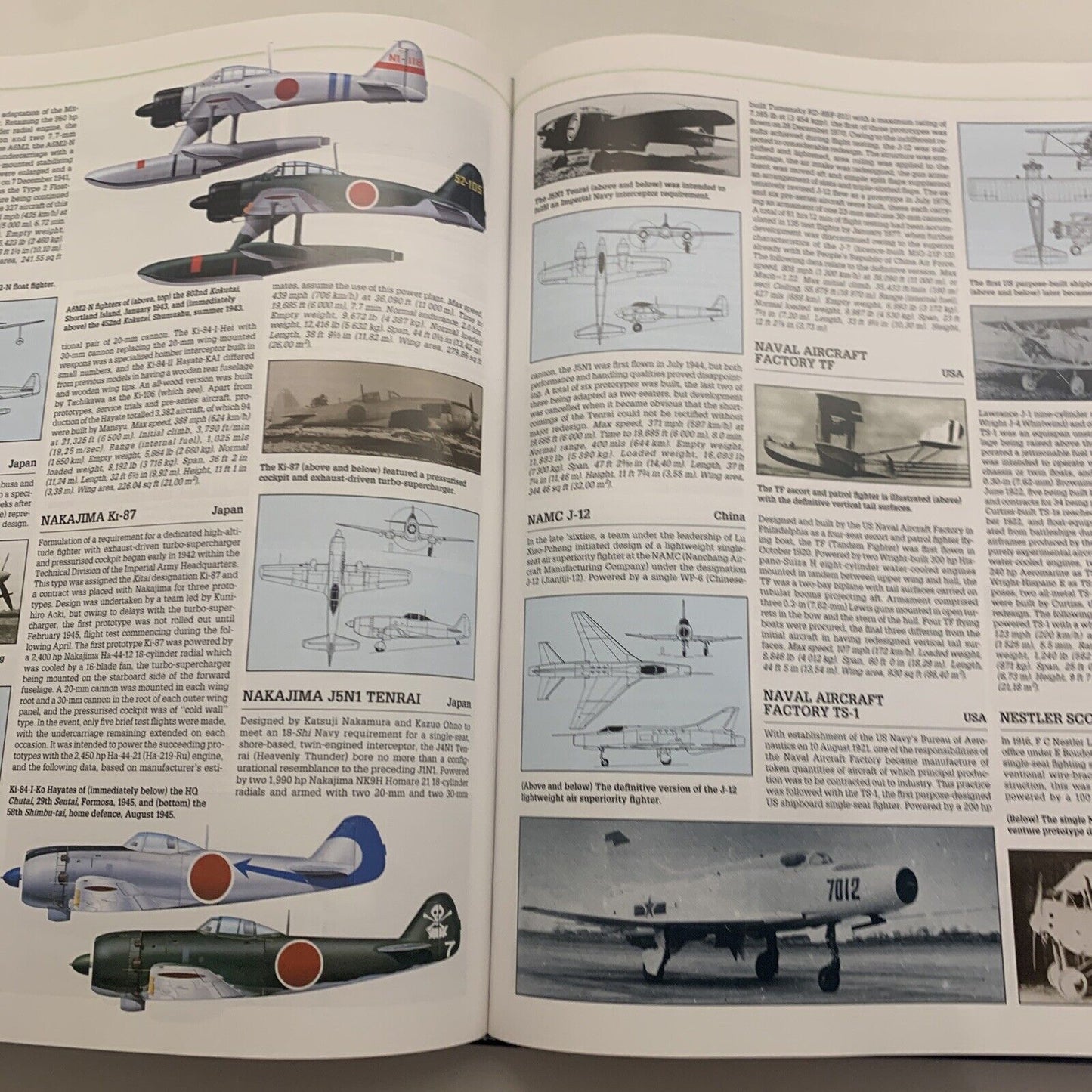 COMPLETE BOOK OF FIGHTERS William Green & Gordon Swan XL Coffee Table Book  1997