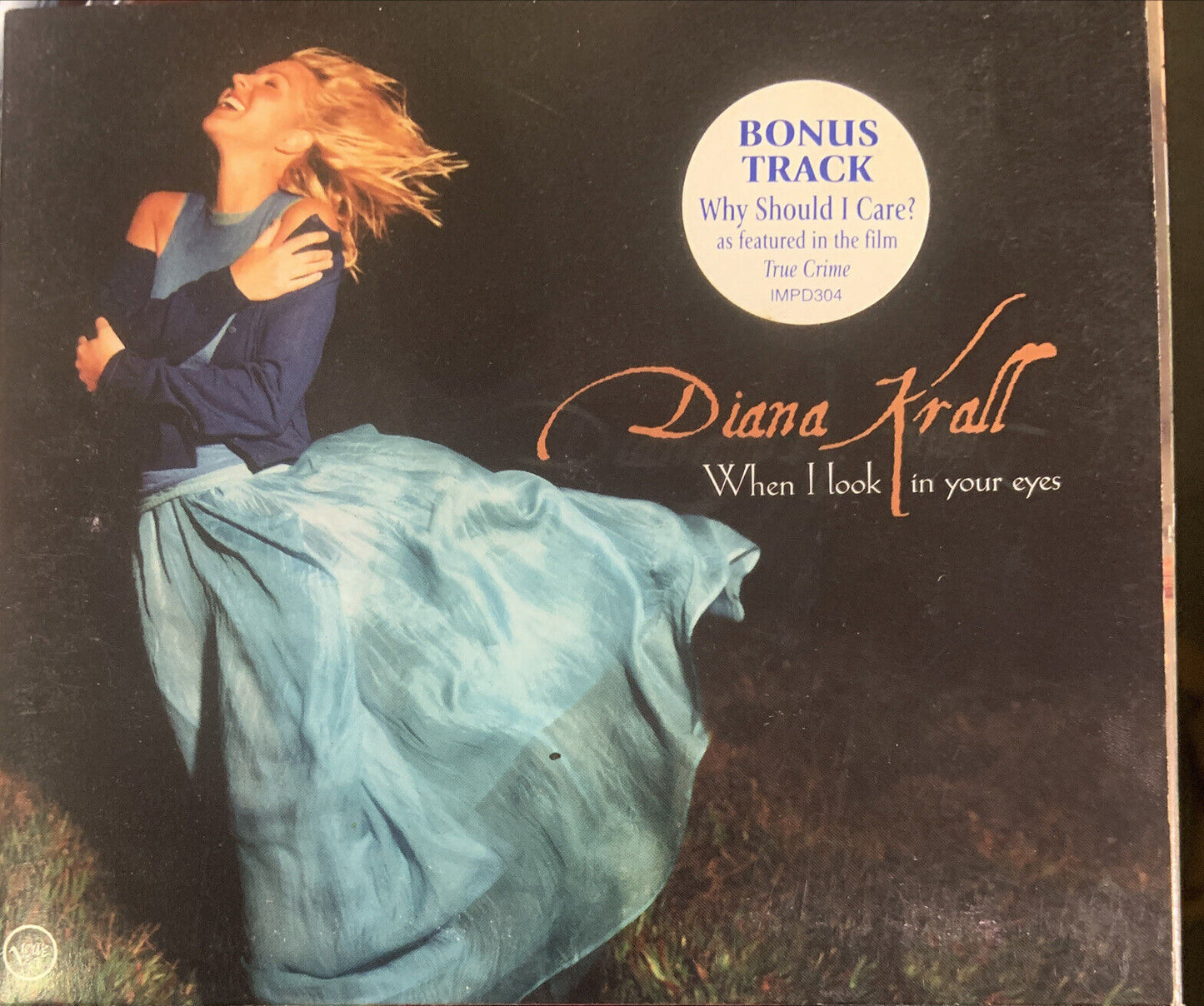 CD When I Look in Your Eyes by Diana Krall Music Digi-Pak 1999 Devil May Care
