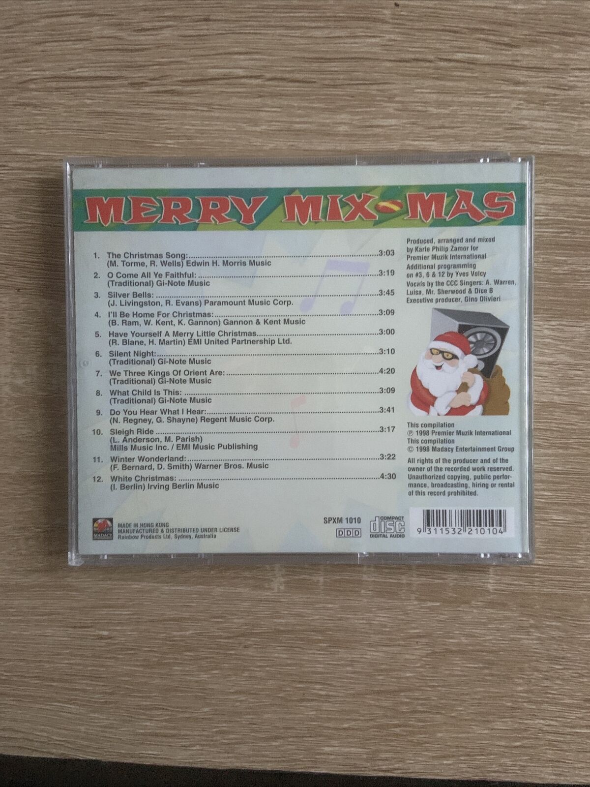 D.J. Kris Kringle presents MERRY MIX MAS CD 1998 Christmas Xmas (no front cover)