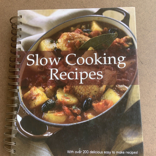 Cookbook SLOW COOKING RECIPES Sara Porter Spiral Bound Glossy Wipe Clean HC 2011