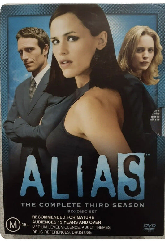 DVD ALIAS The Complete Third Season 6 Disc Set R4 Rated M TV Series Box Set