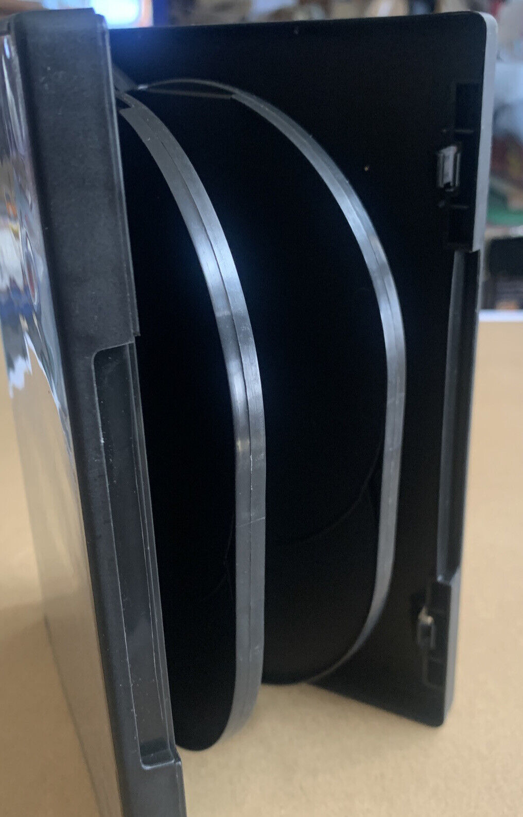 DVD CD FAT Case x1 HOLDS 4 Disc Cover & Book Black 23mm Replacement Title Sleeve