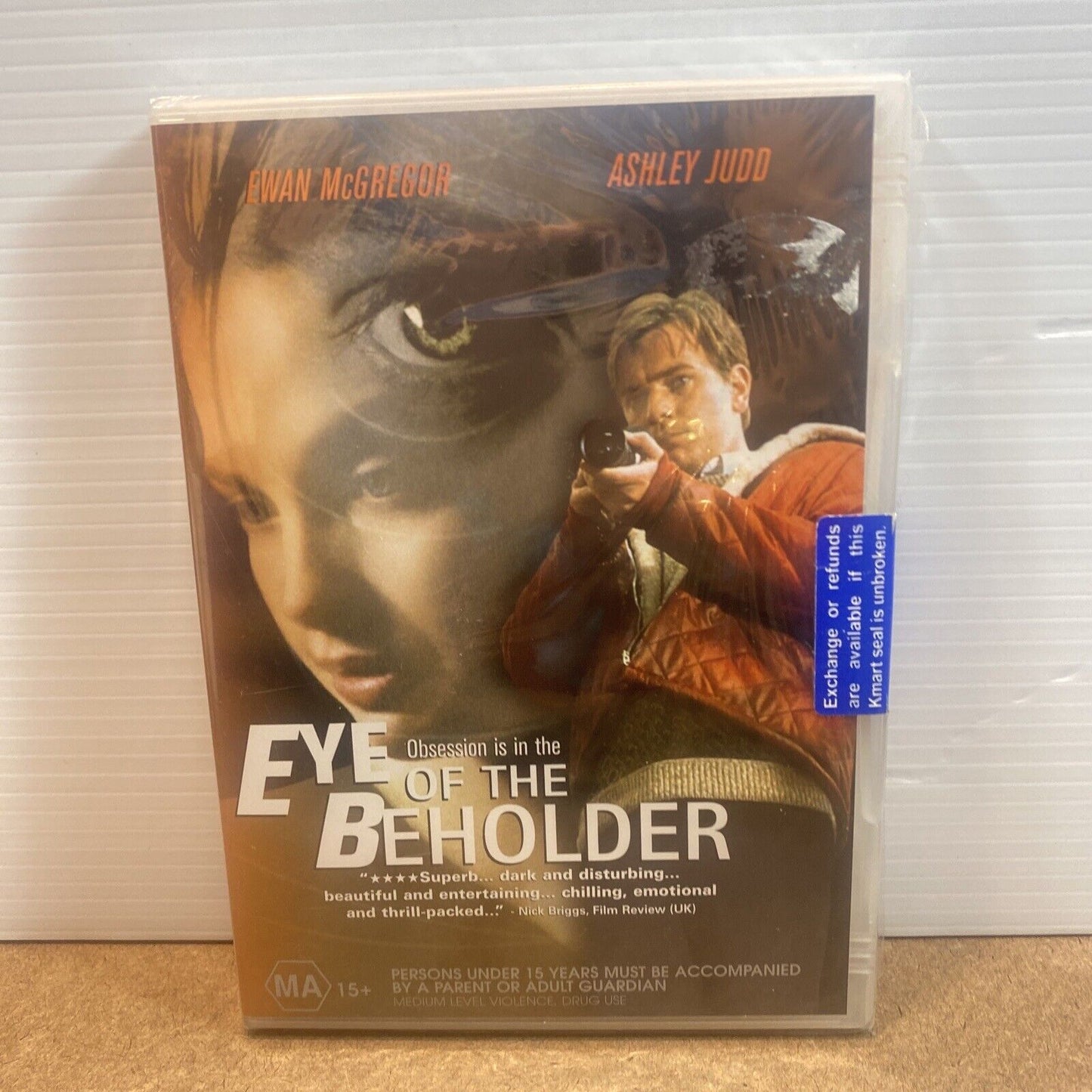 DVD EYE OF THE BEHOLDER R4 Ewan McGregor Patrick Bergin Ashley Judd  Sealed NEW