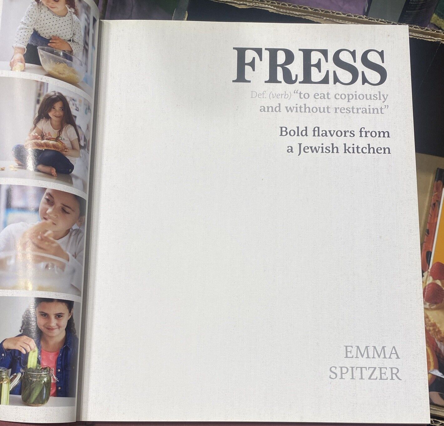 FRESS Bold Fresh Flavours from a Jewish Kitchen Emma Spitzer HC Cookbook Recipes