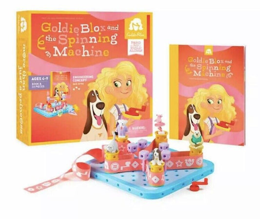 Goldie Blox & The Spinning Machine Girl's Engineering Activity Read & Build NEW