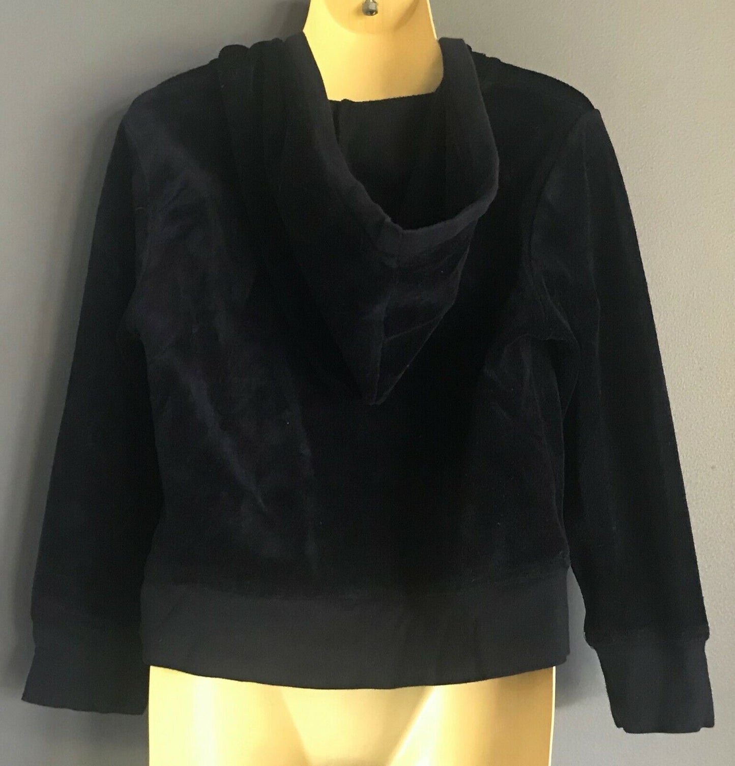 Girls COUNTRY ROAD Jacket Navy Blue Velour Hoody Zip Front Jacket Size 4 Hoodie