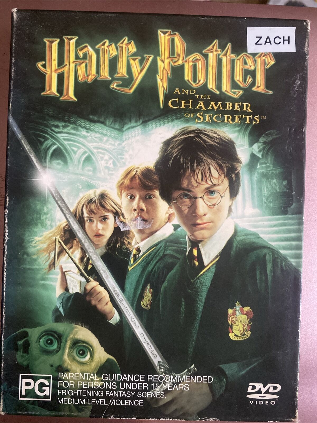 HARRY POTTER and the Chamber of Secrets DVD 2002 Cool Case 2 Disc Set Slipcover
