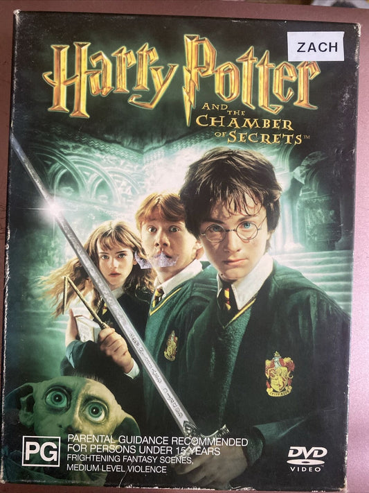 HARRY POTTER and the Chamber of Secrets DVD 2002 Cool Case 2 Disc Set Slipcover
