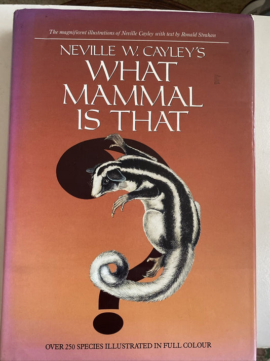 HC Neville W Cayley WHAT MAMMAL IS THAT ? 250 Species Illustrated Colour DJ 1991