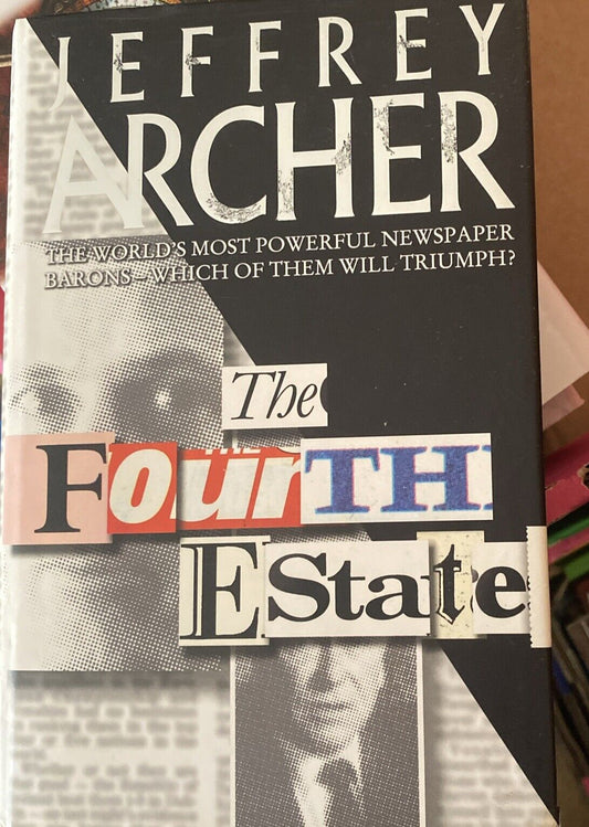 HC The Fourth Estate by Jeffery Archer 1996 HarperCollins DJ Newspaper Baron