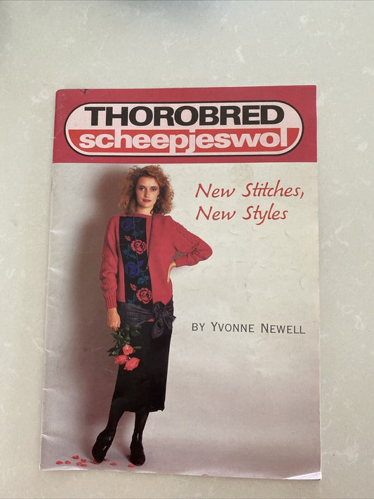 Knitting Pattern Book THOROBRED Scheepjeswol Yvonne Newell Womens Mens Jumper NZ