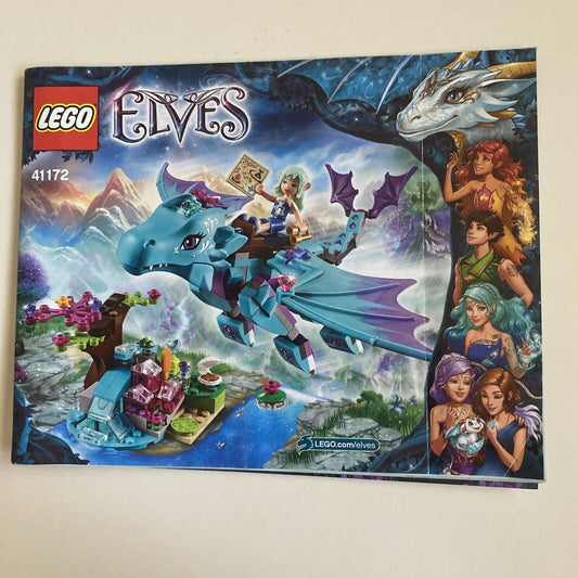 Manual LEGO 41172 The Water Dragon Adventure ELVES Instruction 2016 NO BRICKS