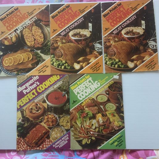 Marguerite Patten BLUE PRINTS FOR PERFECT COOKING Issues 2 6 9 & International