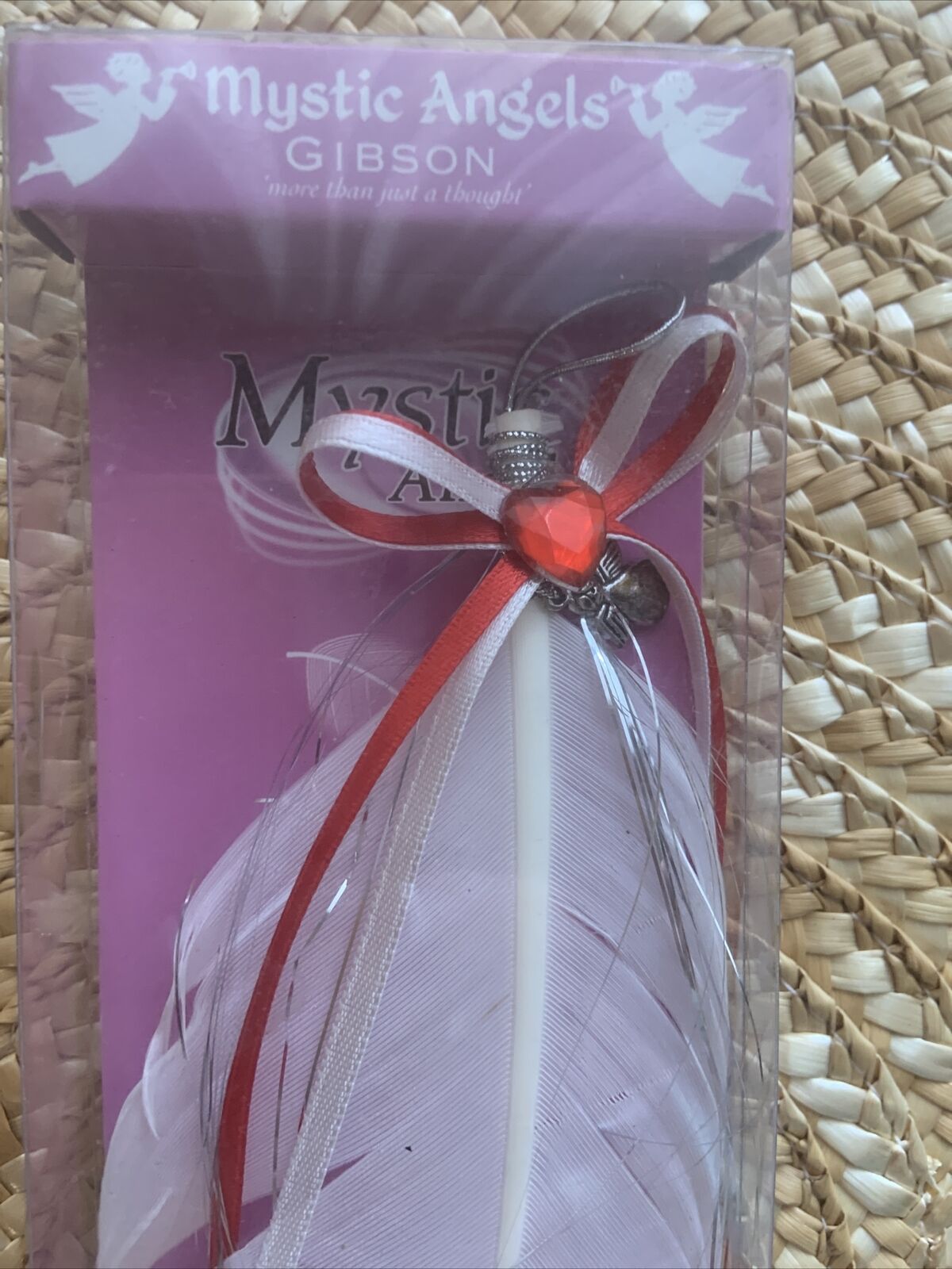 New GIBSON MYSTIC ANGELS Guardian Angel Feather Hanging Ornament Great Gift Box