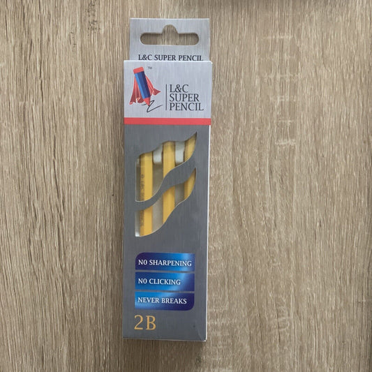 New L&C Super Pencil 2B innovative Products Twist Unbreakable 3 Pack Lead Pencil