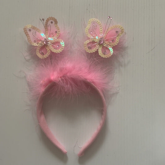 New Sequins Butterfly  Headwear Fluffy Headband Party Supplies Photo Props GIFT