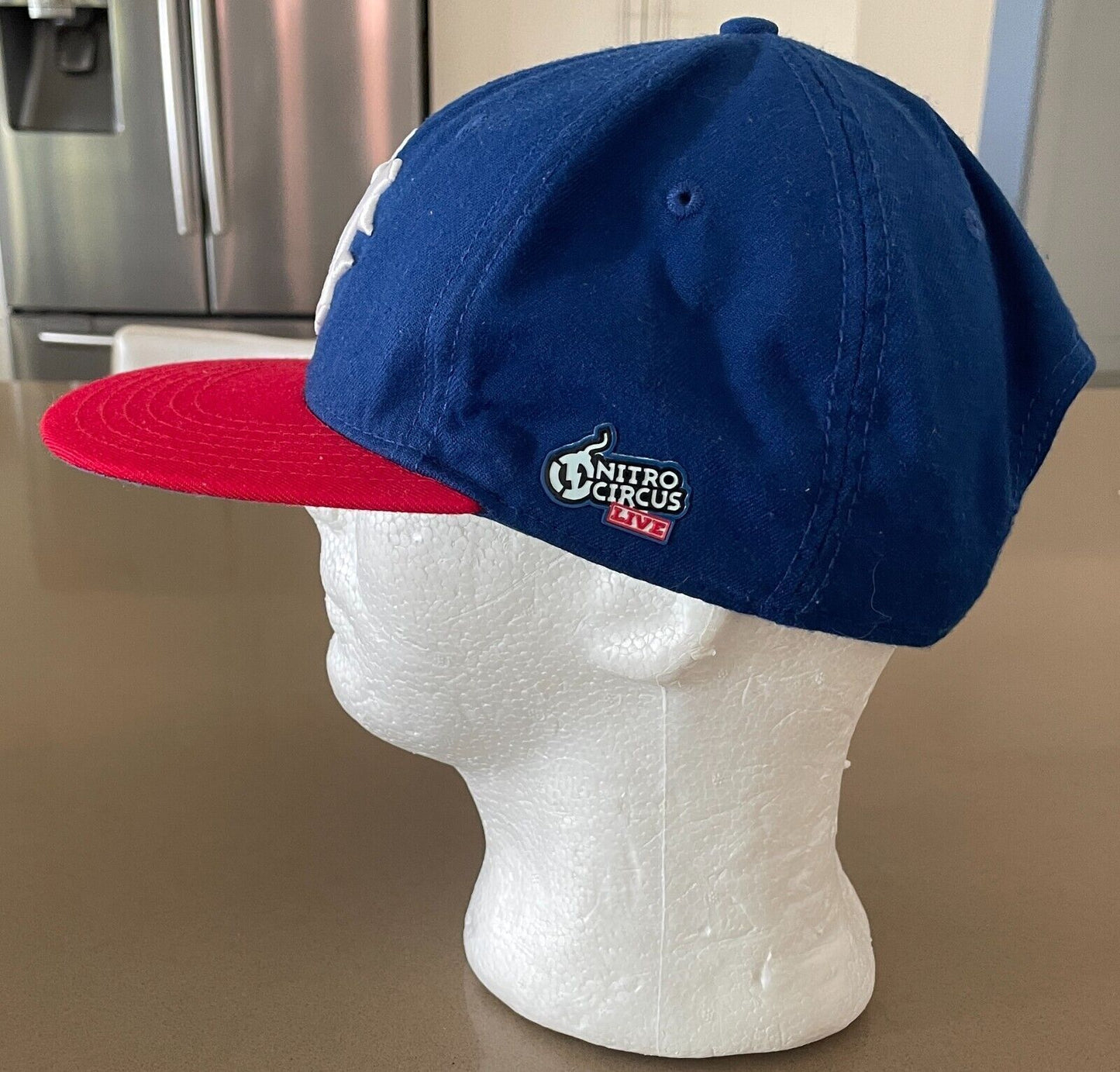 NITRO CIRCUS LIVE Snap back Cap Blue & Red Logo Adjustable Flat Bill