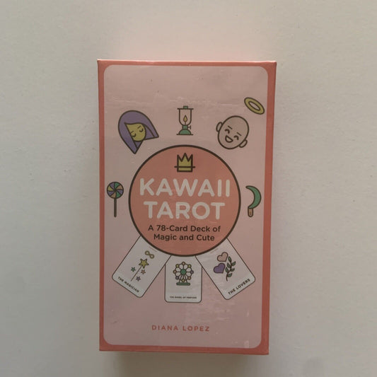 New TAROT Cards KAWAII 78 Deck Sealed Box Scan QR to Download Guide