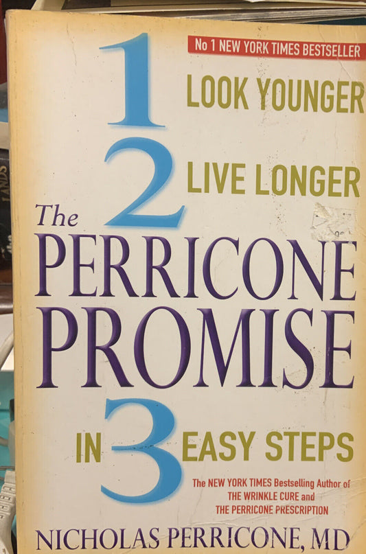 PB Book PERRICONE PROMISE by Nicholas Perricone 2005 Look Younger Live Long