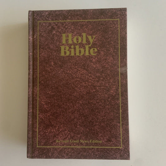 Rare Cover HOLY BIBLE GOOD NEWS BIBLE SOCIETY English Version  1994 Inscribed