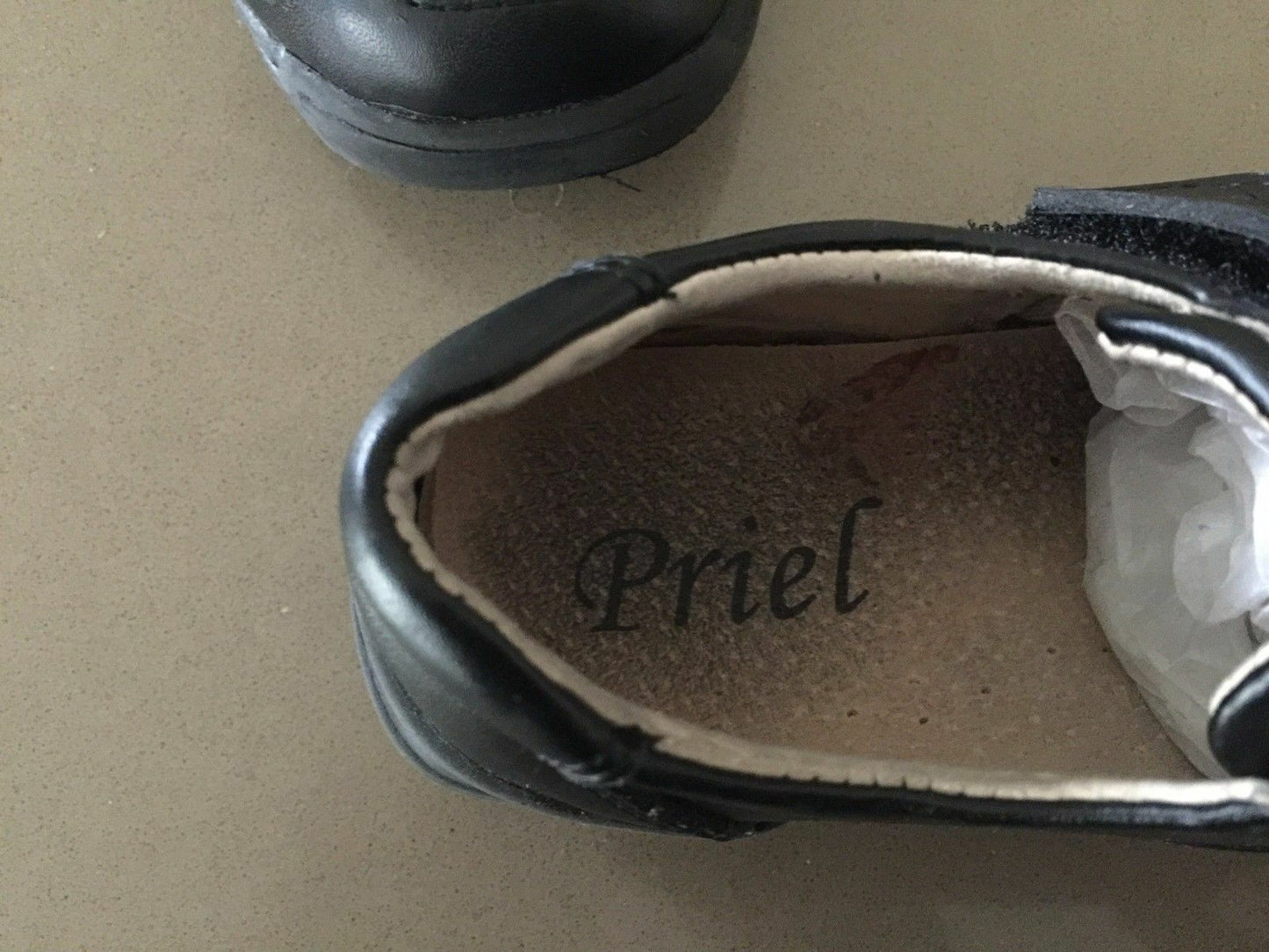 PRIEL Boys Shoes Black Formal Dress Shoes Wedding Communion Size 28 21cm