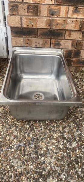 Retro Clarks Stainless Steel Laundry Sink Tub right or left hand side 54 x 37cm