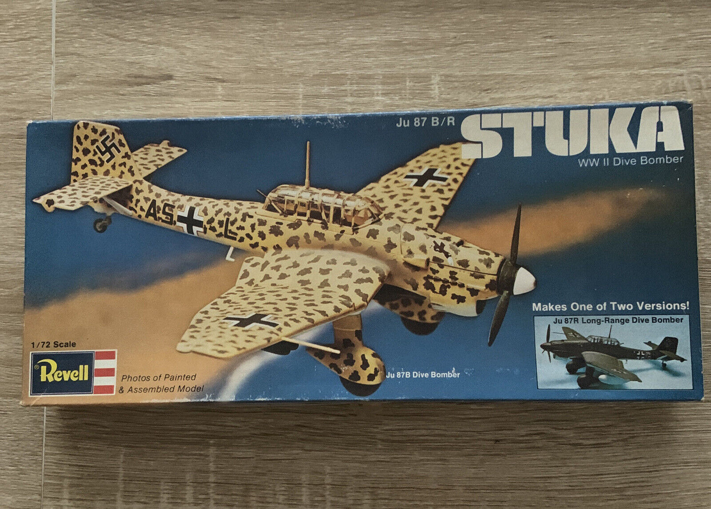 REVELL 1/72 Ju 87 B/R STUKA WW11 Dive Bomber Plastic Model Kit Opened Complete