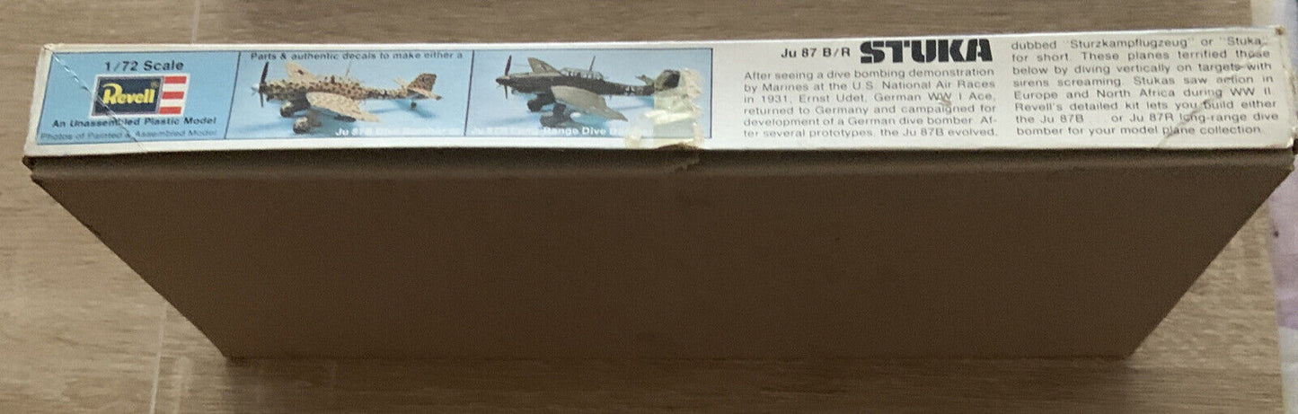 REVELL 1/72 Ju 87 B/R STUKA WW11 Dive Bomber Plastic Model Kit Opened Complete