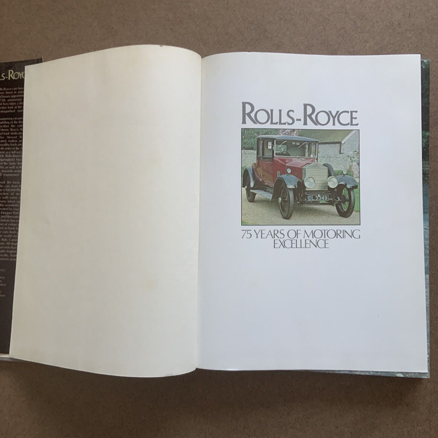 ROLLS ROYCE 75 Years of Motoring Excellence Edward Eves Coffee Table HC