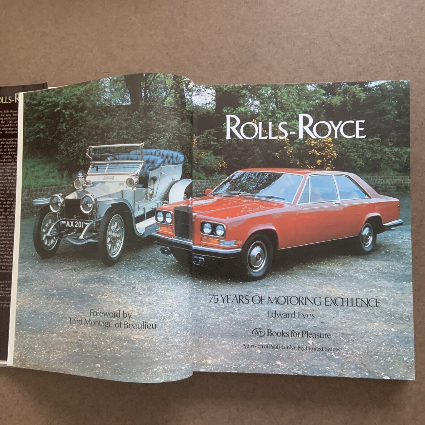 ROLLS ROYCE 75 Years of Motoring Excellence Edward Eves Coffee Table HC
