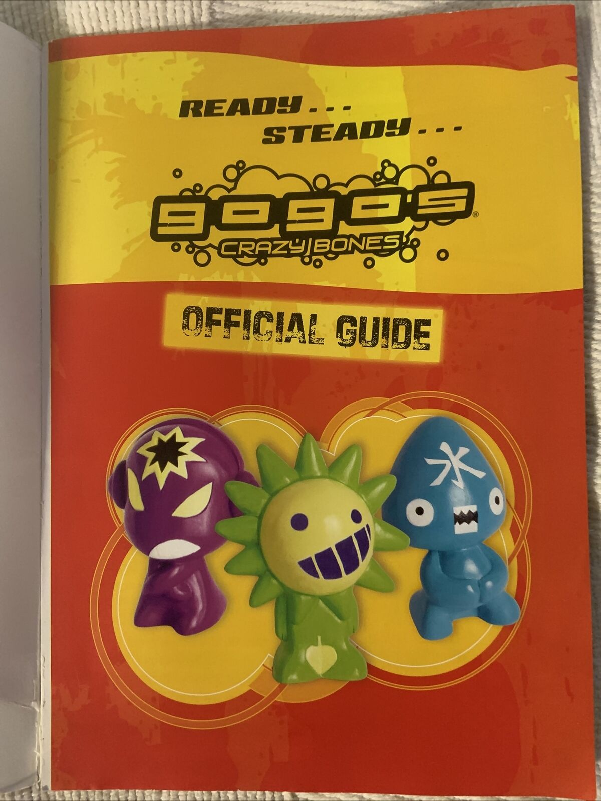 Ready Steady Go Gos Crazy Bones Official Guide Double Sided Poster Game Board SC