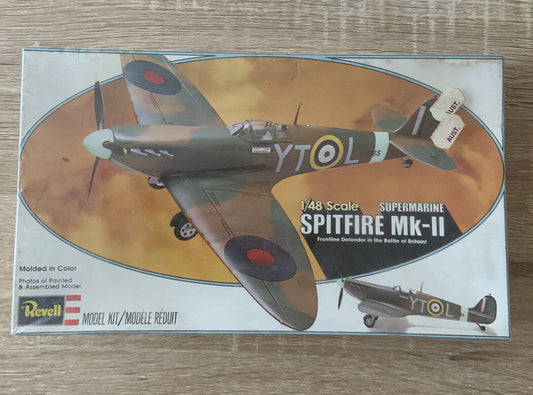 REVELL Spitfire Mk-II Frontline Defender 1/48 1978 Plastic Model Kit Aircraft NE