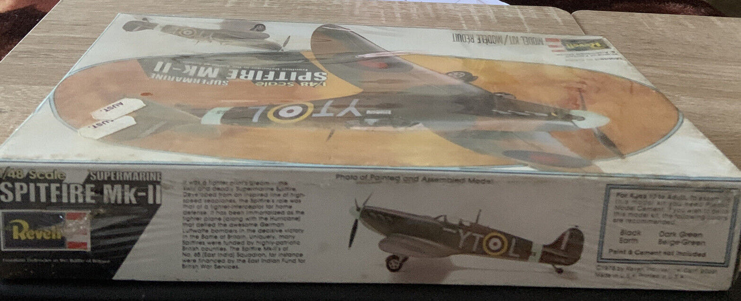REVELL Spitfire Mk-II Frontline Defender 1/48 1978 Plastic Model Kit Aircraft NE