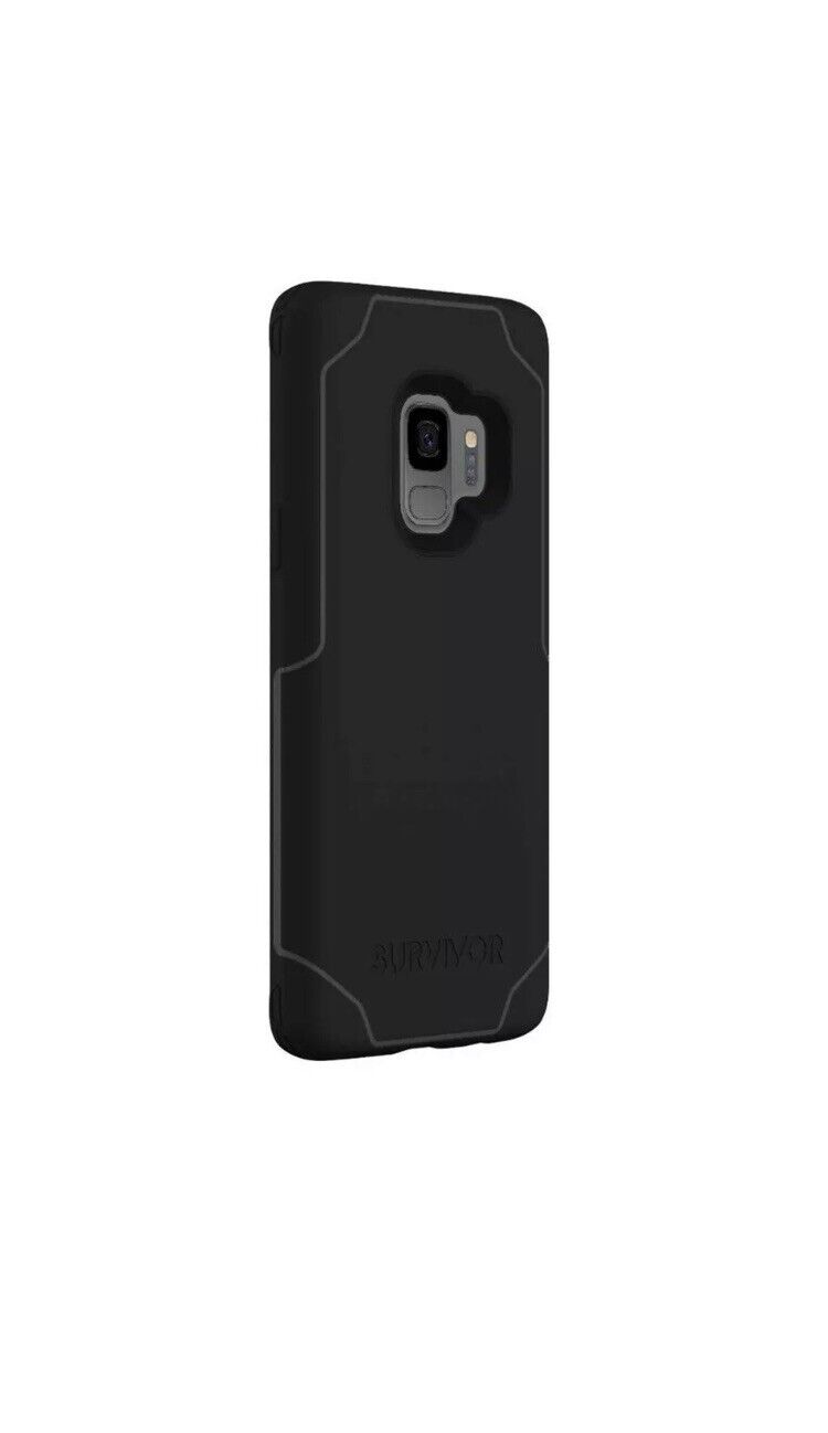 Samsung Galaxy Phone CASE COVER S9 GRIFFIN SURVIVOR Strong Tough Black Grey NEW