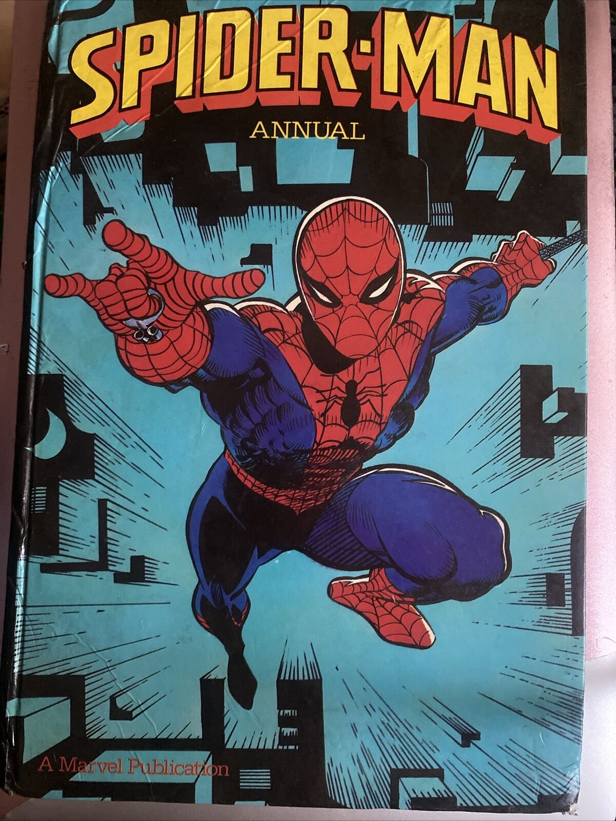 Spider Man Annual 1983 Marvel Coloured Comic Plates UK Edition HC Spiderman