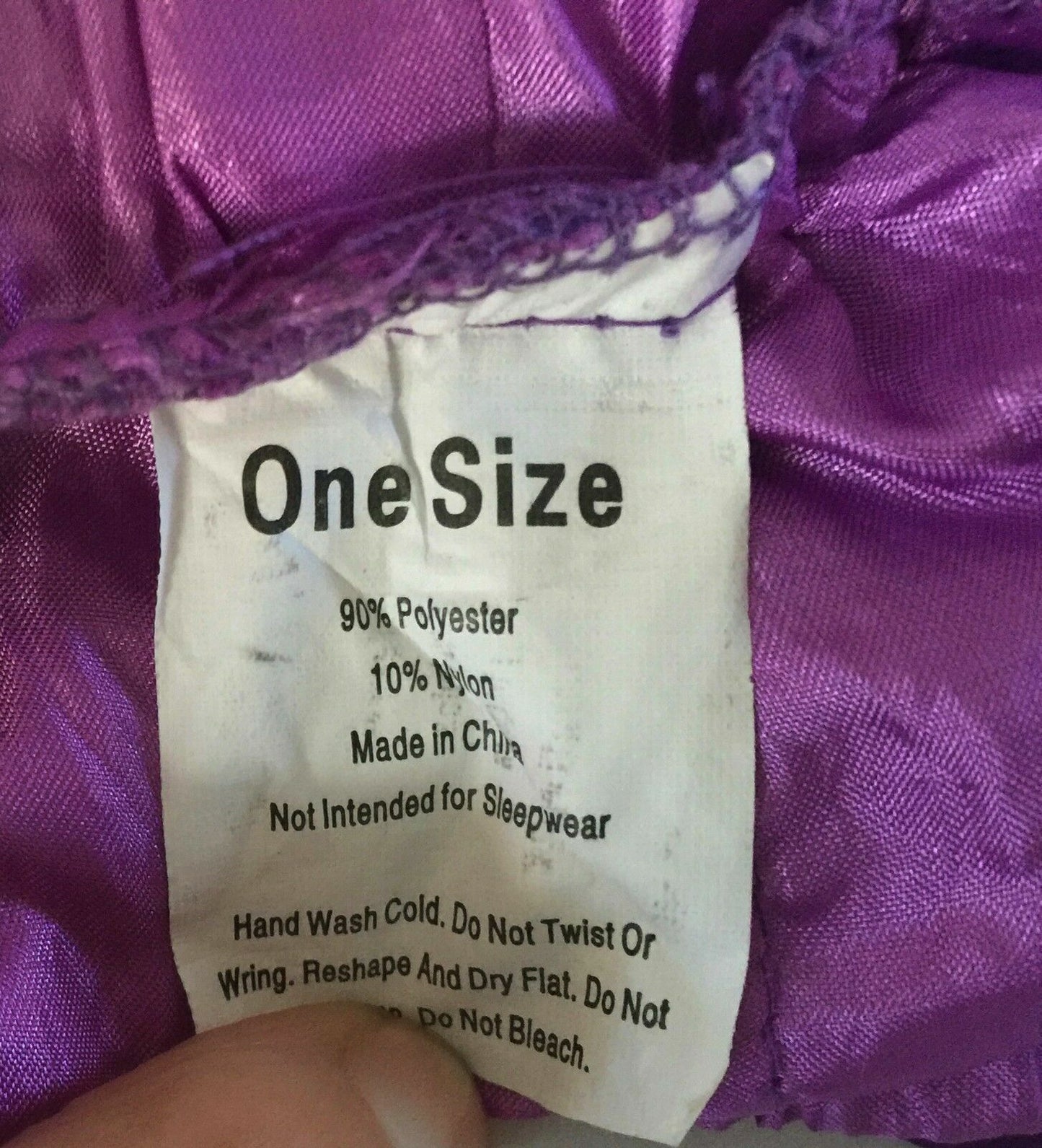 TUTU Fairy Skirt Purple Net Layer Princess w Satin Bow To Fit Girls 3 - 4 Years