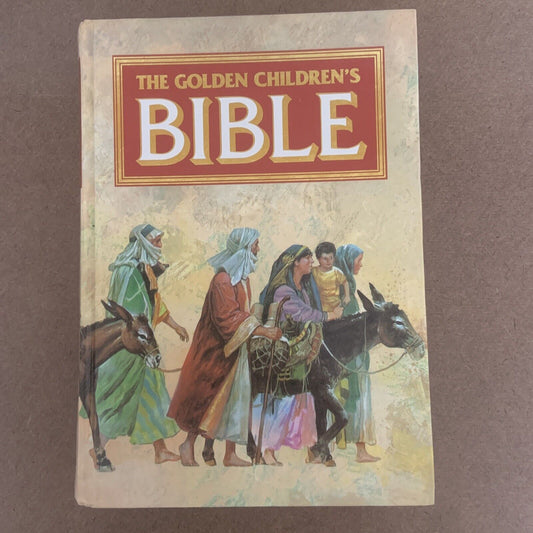 Vintage 1993 THE GOLDEN CHILDREN'S BIBLE Old & New Testament Picture HC Book